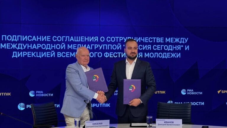 Rossiya Segodnya and Sputnik Sign Partnership Agreement for the World Youth Festival