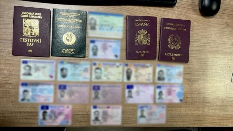 Suspect Caught Sending Fake Documents Abroad