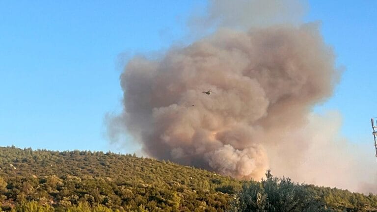 Intensive Efforts to Contain Forest Fire in Milas