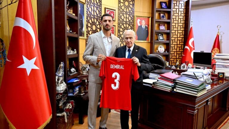 Merih Demiral Visits MHP Figures