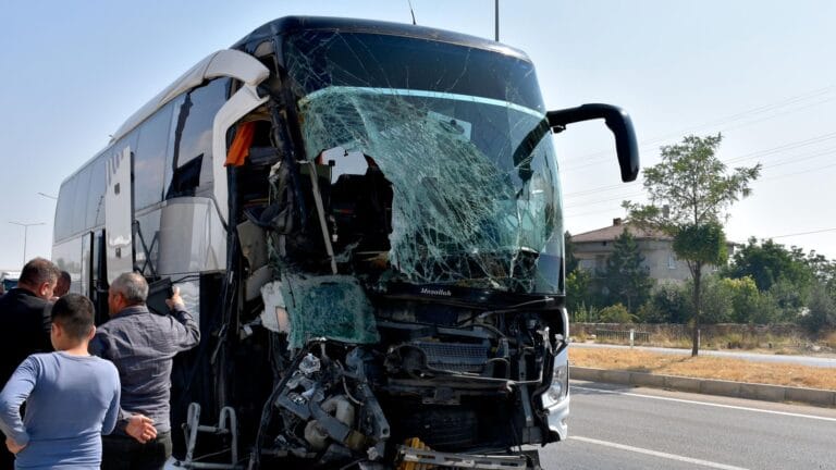 Passenger Bus Collides with Pickup Truck: 1 Dead, 15 Injured